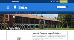 Desktop Screenshot of comune.rozzano.mi.it