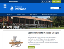 Tablet Screenshot of comune.rozzano.mi.it